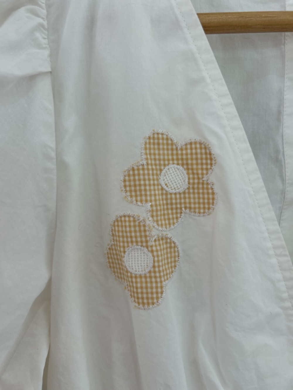 Madewell Annamarie Embroidered Mini Dress White Floral Gingham Puff Sleeve XS - Picture 8 of 13